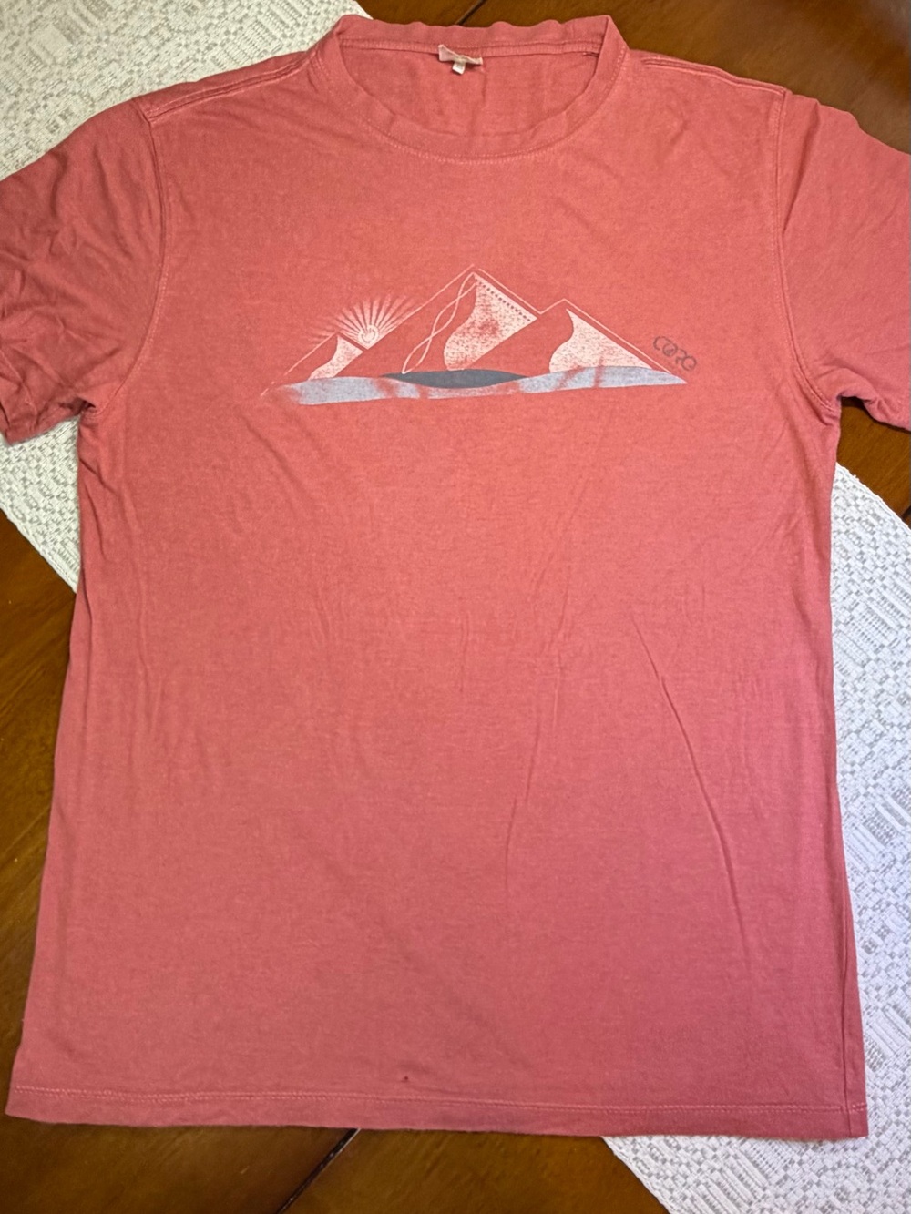 Men's Coral Graphic Crewneck T-Shirt